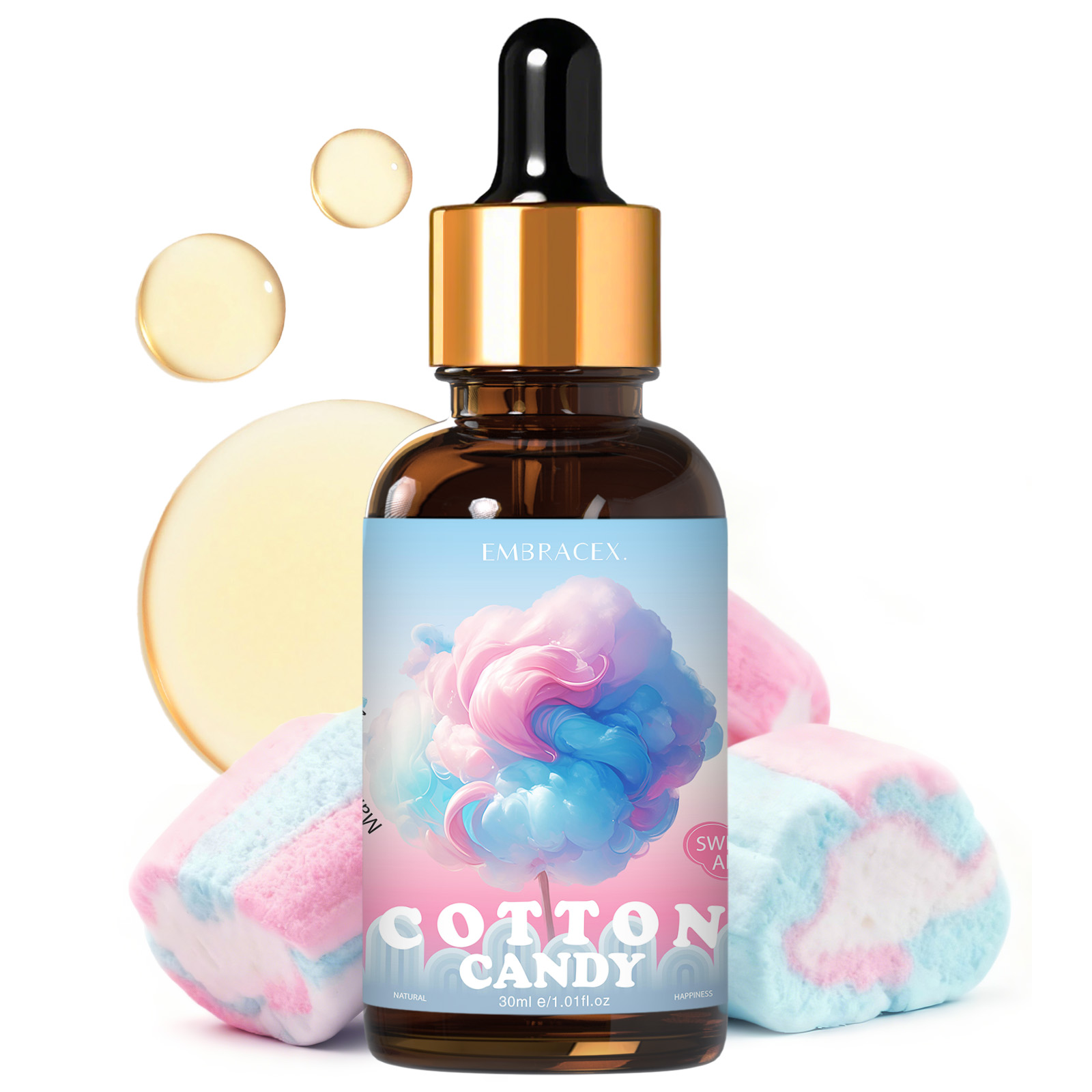 Candle Fragrance Supplies - 30ml Pamuk Şeker Esansiyel Yağı Araba