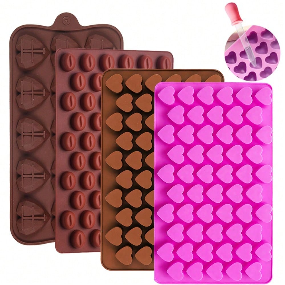 Candle Wax Scale - 2 adet/takım Kalp şeklinde Kahve Çekirdeği