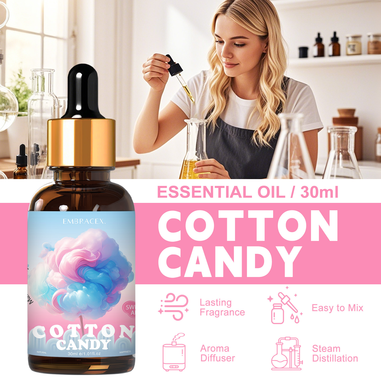 30ml Pamuk Şeker Esansiyel Yağ - Candle Fragrance Supplies incelemesi ve fiyatı