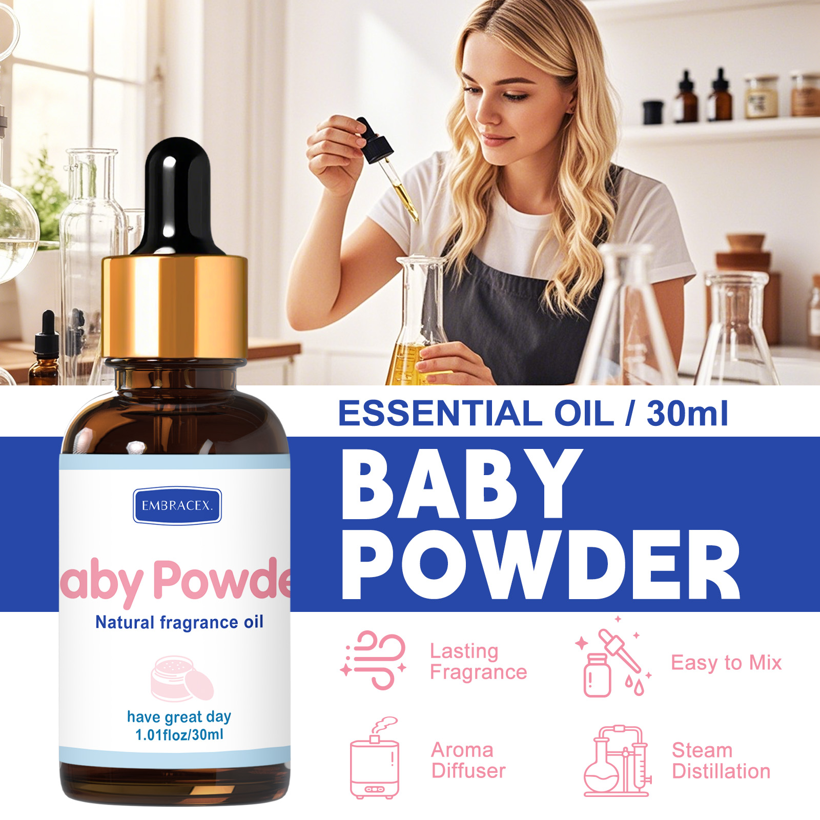 30ml Bebek Pudrası Esansiyel Y - Candle Fragrance Supplies incelemesi ve fiyatı